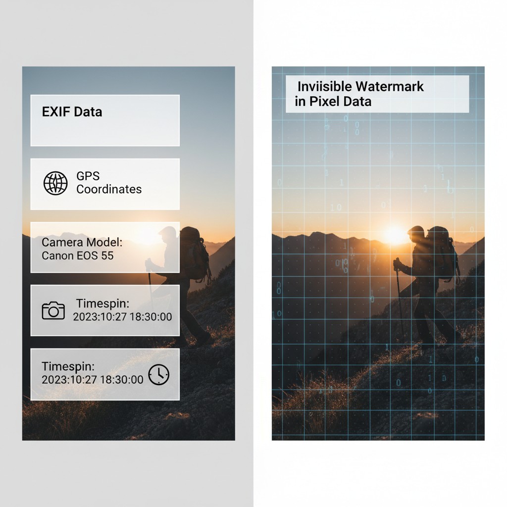 Metadata vs Watermarking Comparison